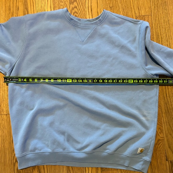 Carhartt Blue‎ Crewneck Sweater Classic Casual Design 3XL Loose Fit Working Man - Picture 4 of 7